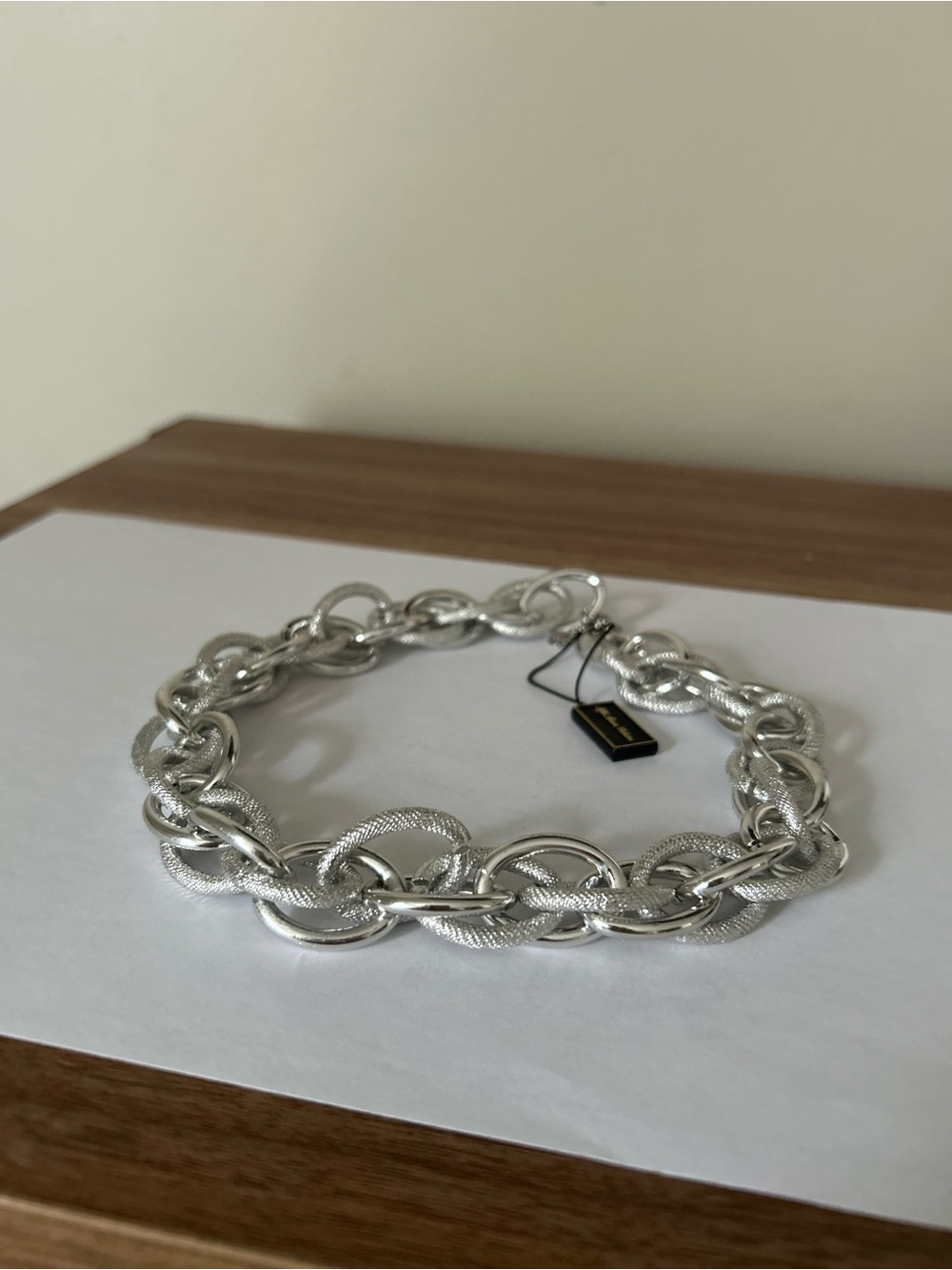 FAC - Silver Chunky Chain Necklace - Women Jewelry